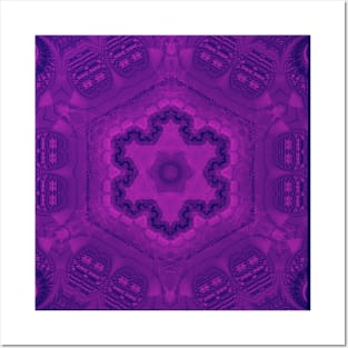 Metatronic Motion - Electric Purple Duo Tone Posters and Art